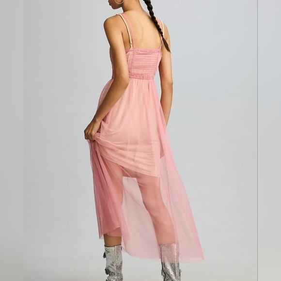 Anthropologie Pink Maxi Dress - Picture 4 of 14